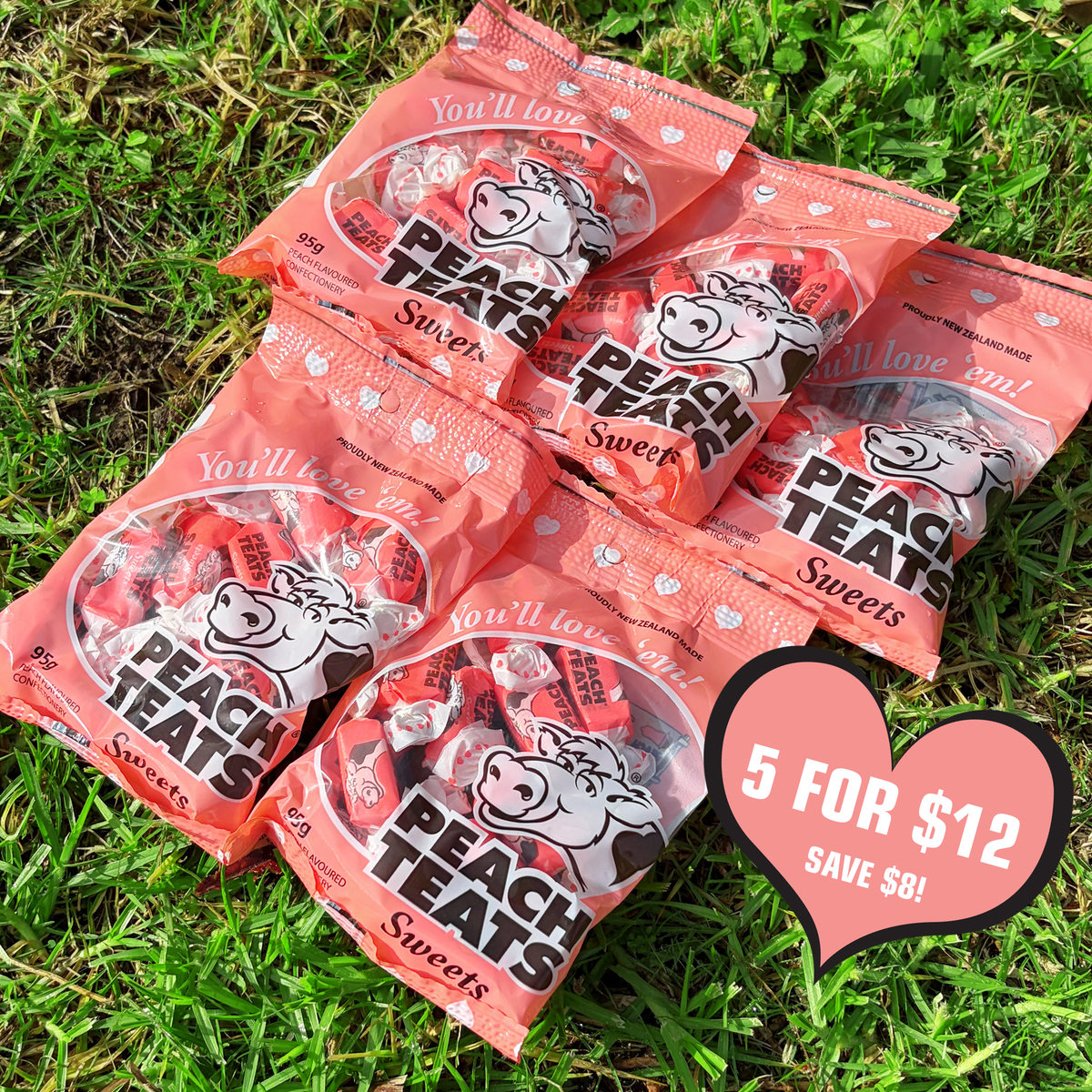 Peach Teats Sweets 5pk Bundle