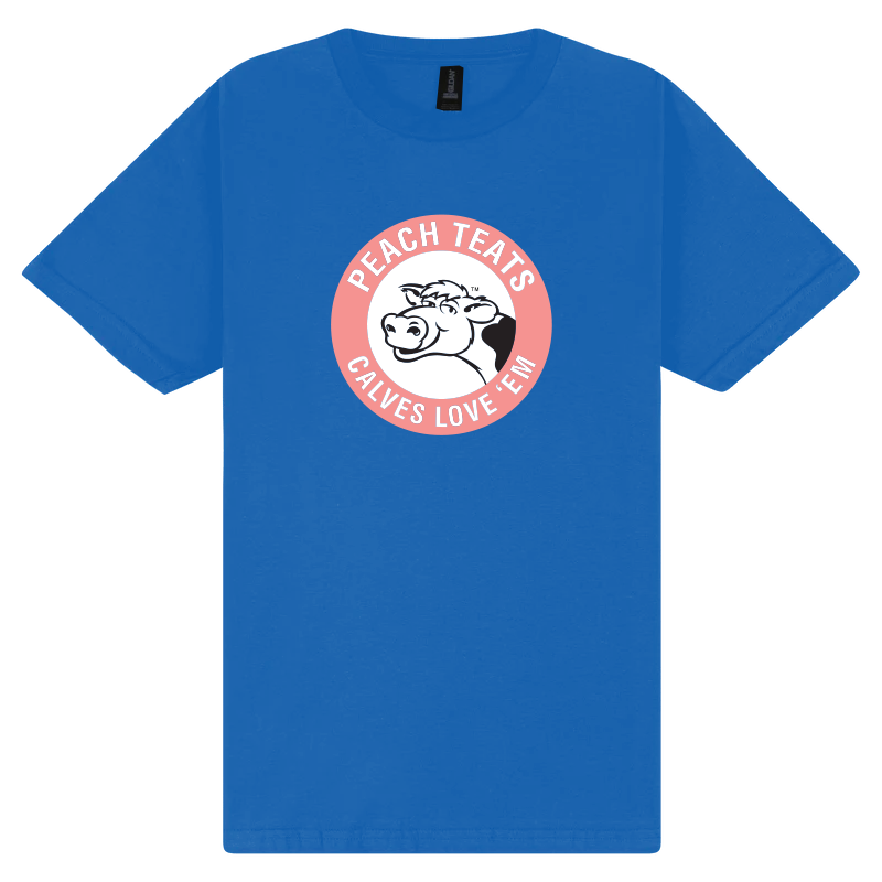 Tee Shirt - Peach Teats Circle Patch