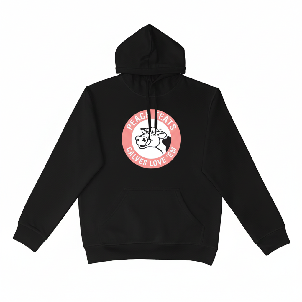 Hoodies - Peach Teats Circle Patch