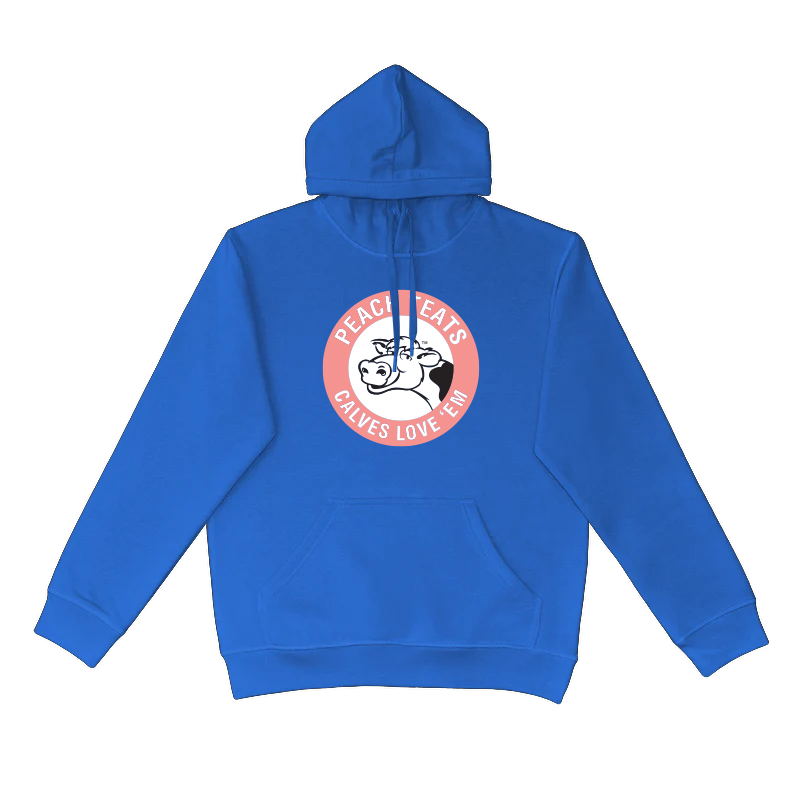 Hoodies - Peach Teats Circle Patch