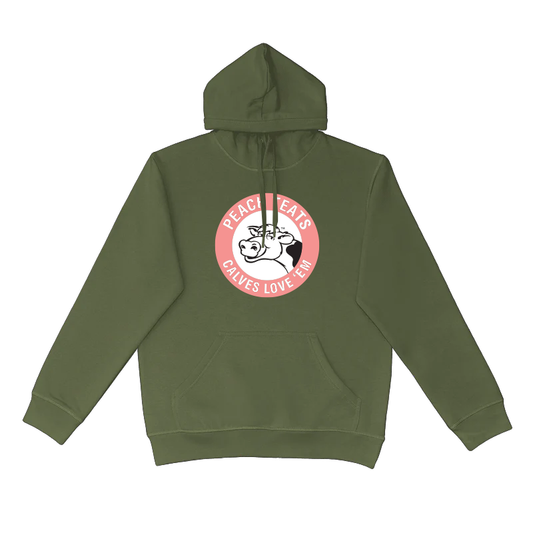 Hoodies - Peach Teats Circle Patch