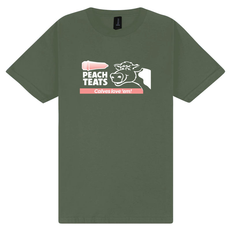Tee Shirt - Peach Teats Horizontal Logo