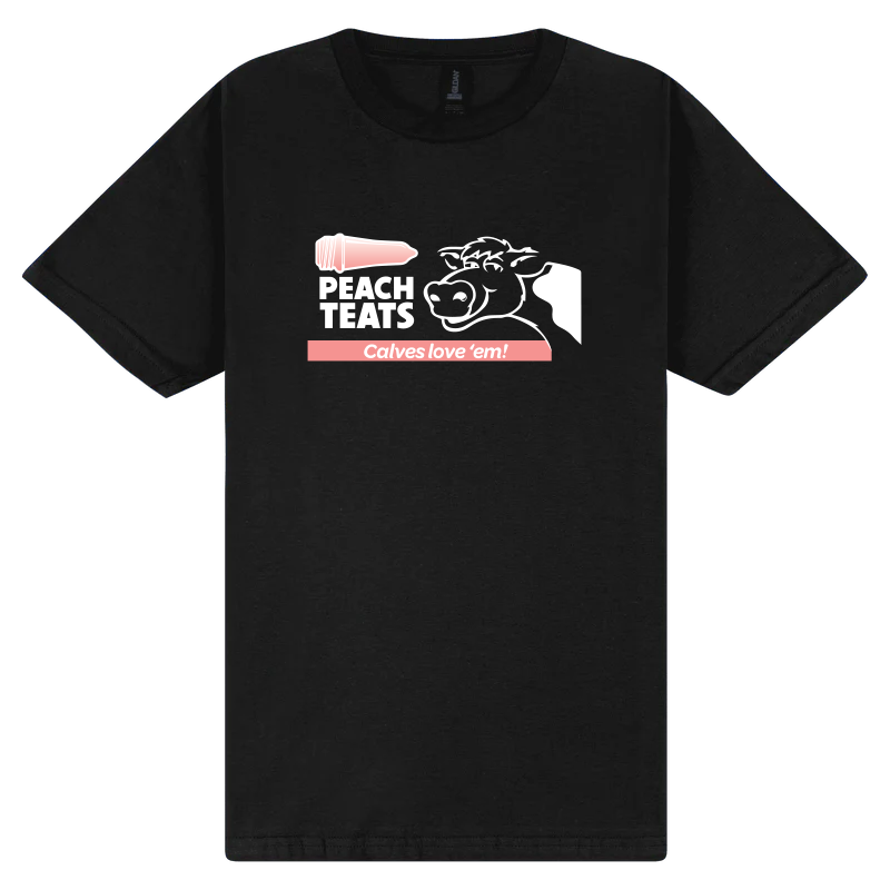 Tee Shirt - Peach Teats Horizontal Logo