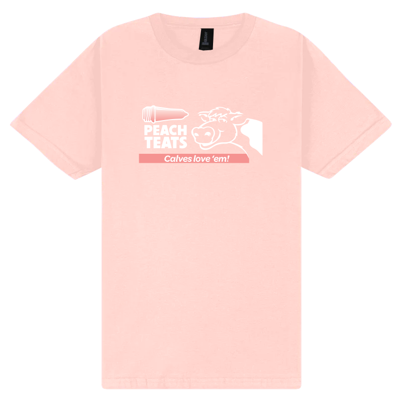 Tee Shirt - Peach Teats Horizontal Logo