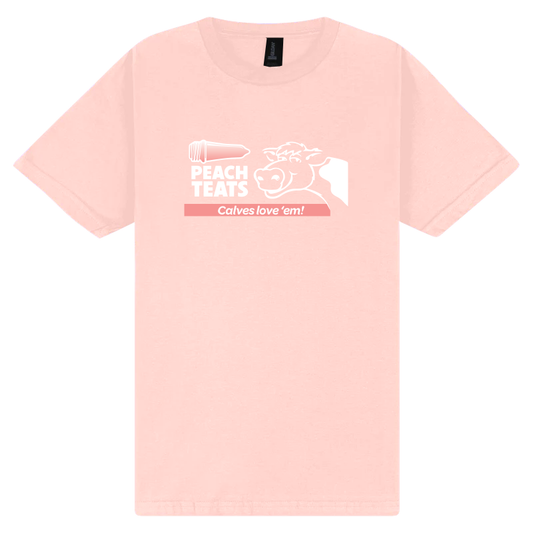 Tee Shirt - Peach Teats Horizontal Logo