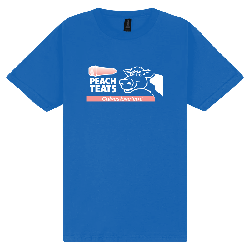 Tee Shirt - Peach Teats Horizontal Logo